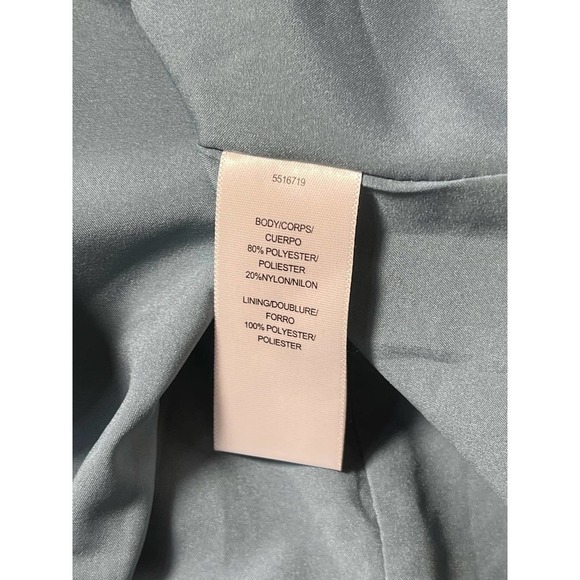 Kay Unger Tatiana Flared Sleeveless Satin Gown Nile Blue- Size 8- NWT- MSRP $348 - Picture 12 of 16